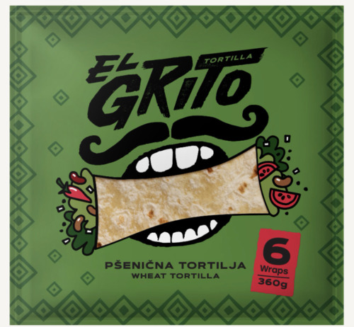 Pšeničná tortila 360g 6ks