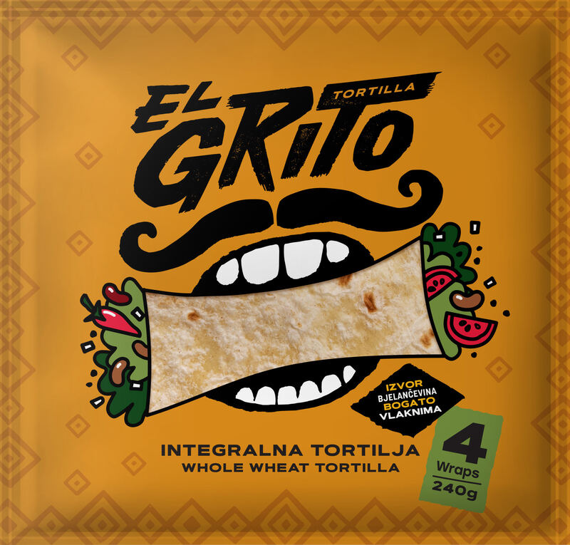 Celozrnná tortilla 240g 4ks